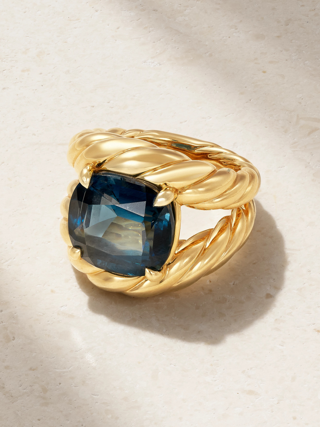 David Yurman Marbella 18-karat Topaz Ring In Gold