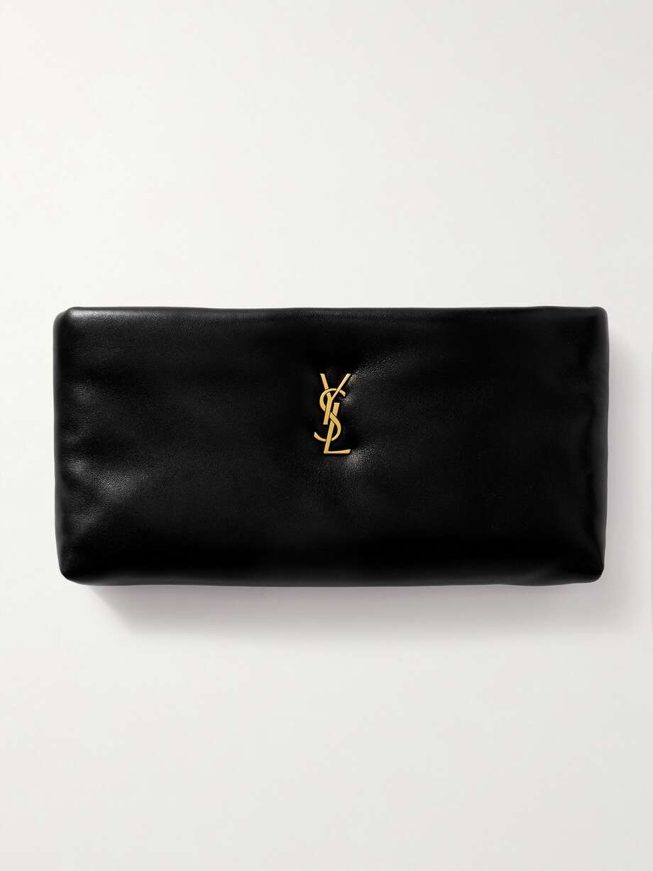 SAINT LAURENT Calypso Long 带填充物皮革小袋 | NET-A-PORTER