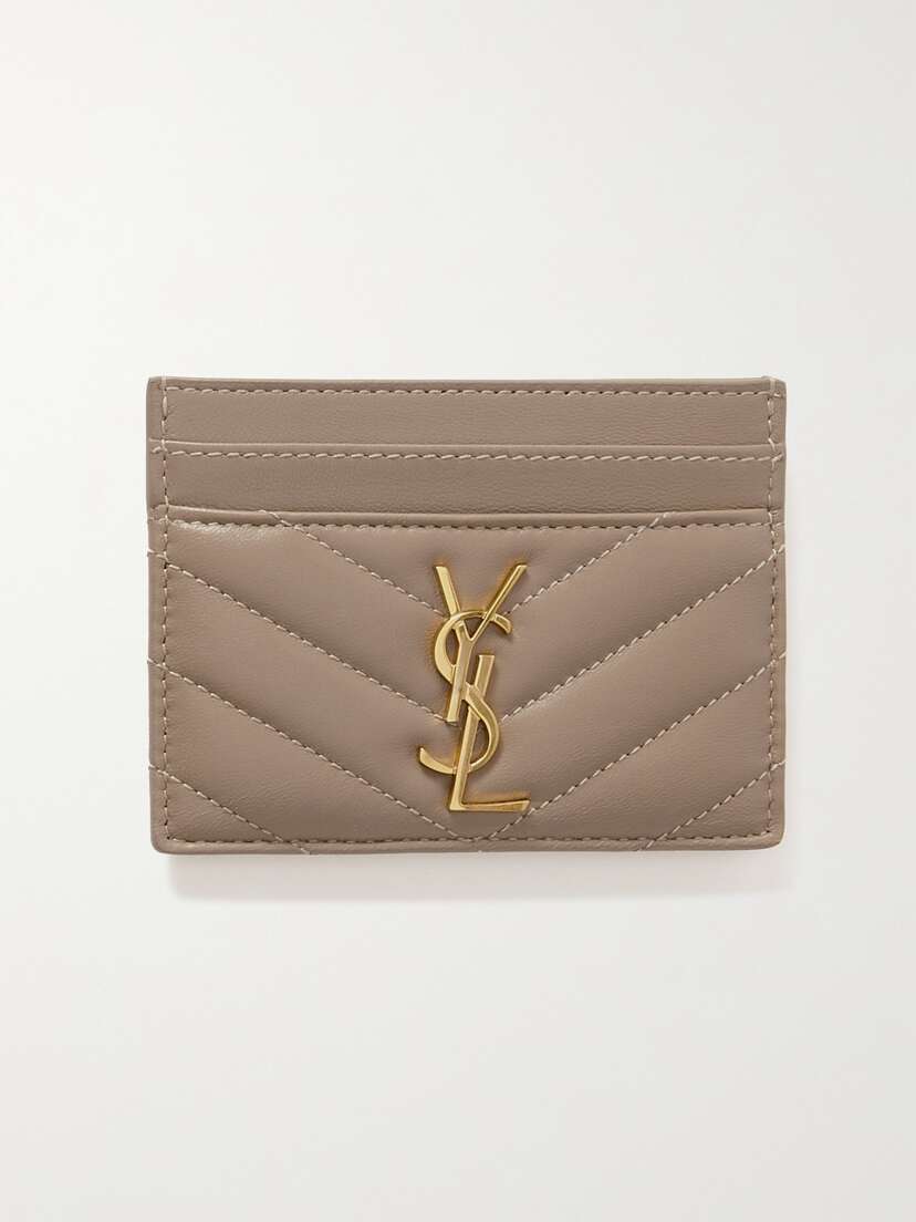 Saint Laurent Cassandre Matelassé Leather Cardholder