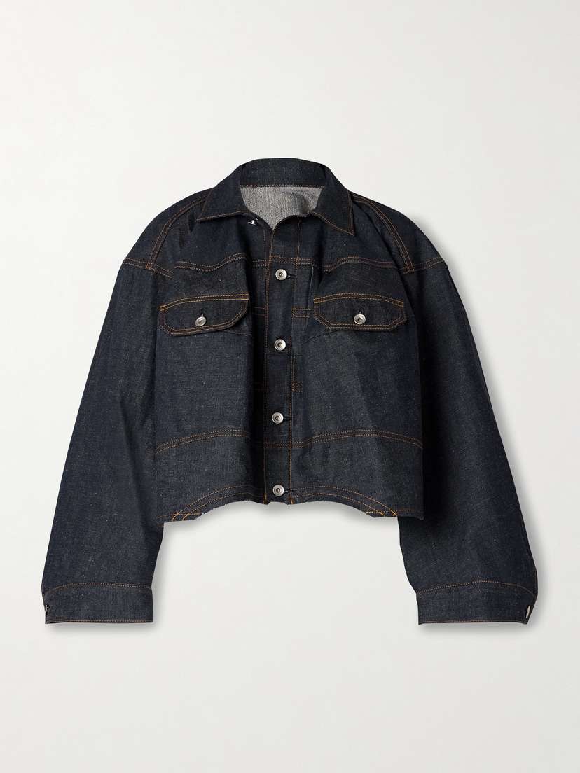 Sacai Oversized Cropped Denim Jacket