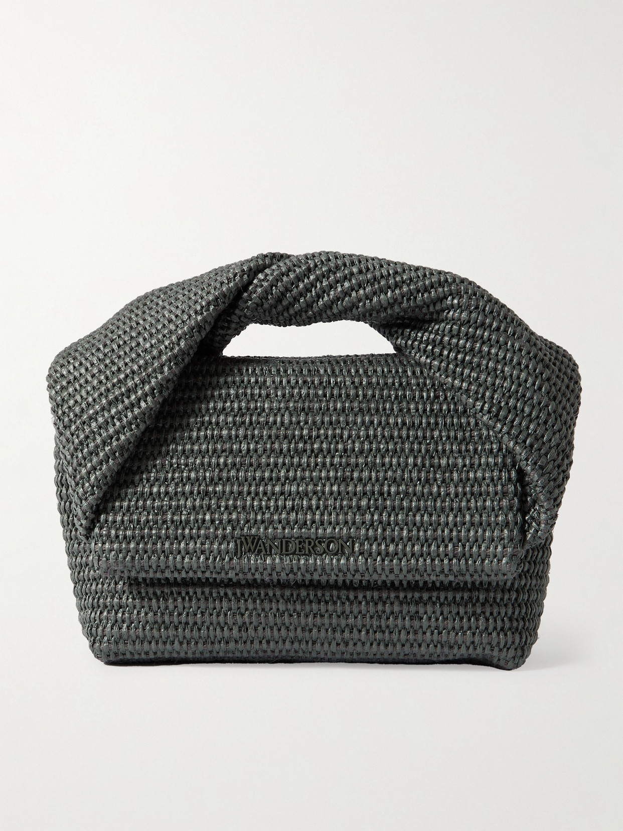 JW Anderson - Twister Medium Raffia Tote - Green