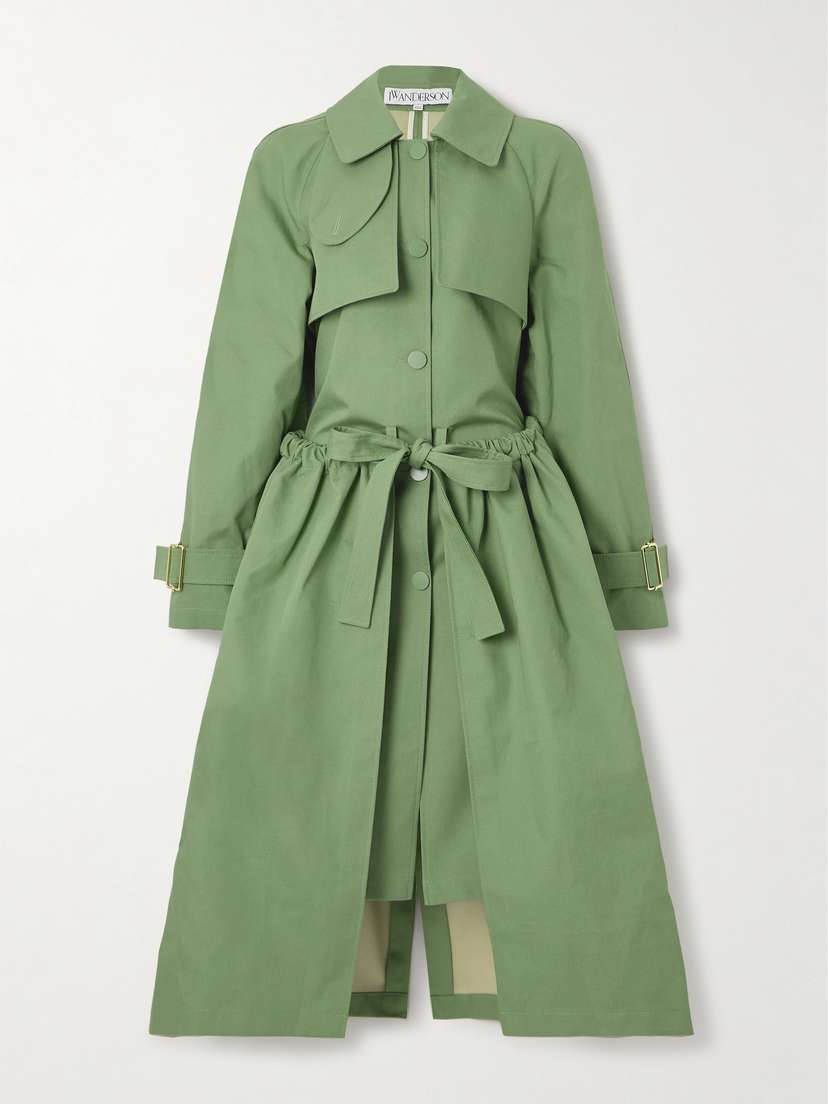 JW Anderson Layered Cotton Trench Coat - UK 14