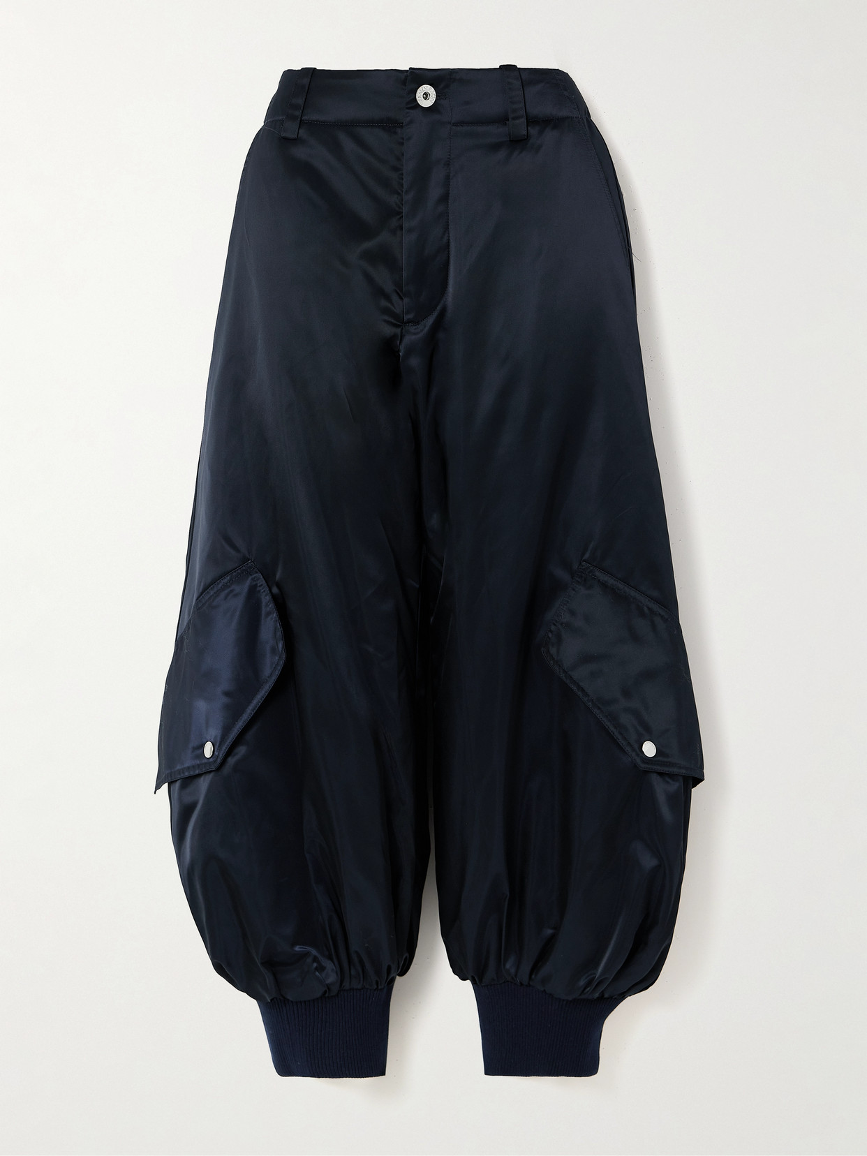 JW Anderson - Padded Satin Cargo Pants - Blue