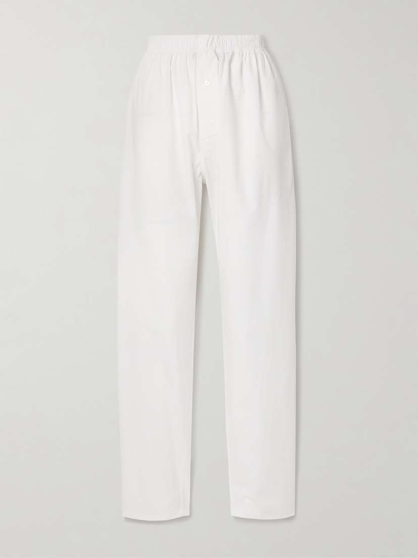 Interior The Nicola Cotton-poplin Straight-leg Pants