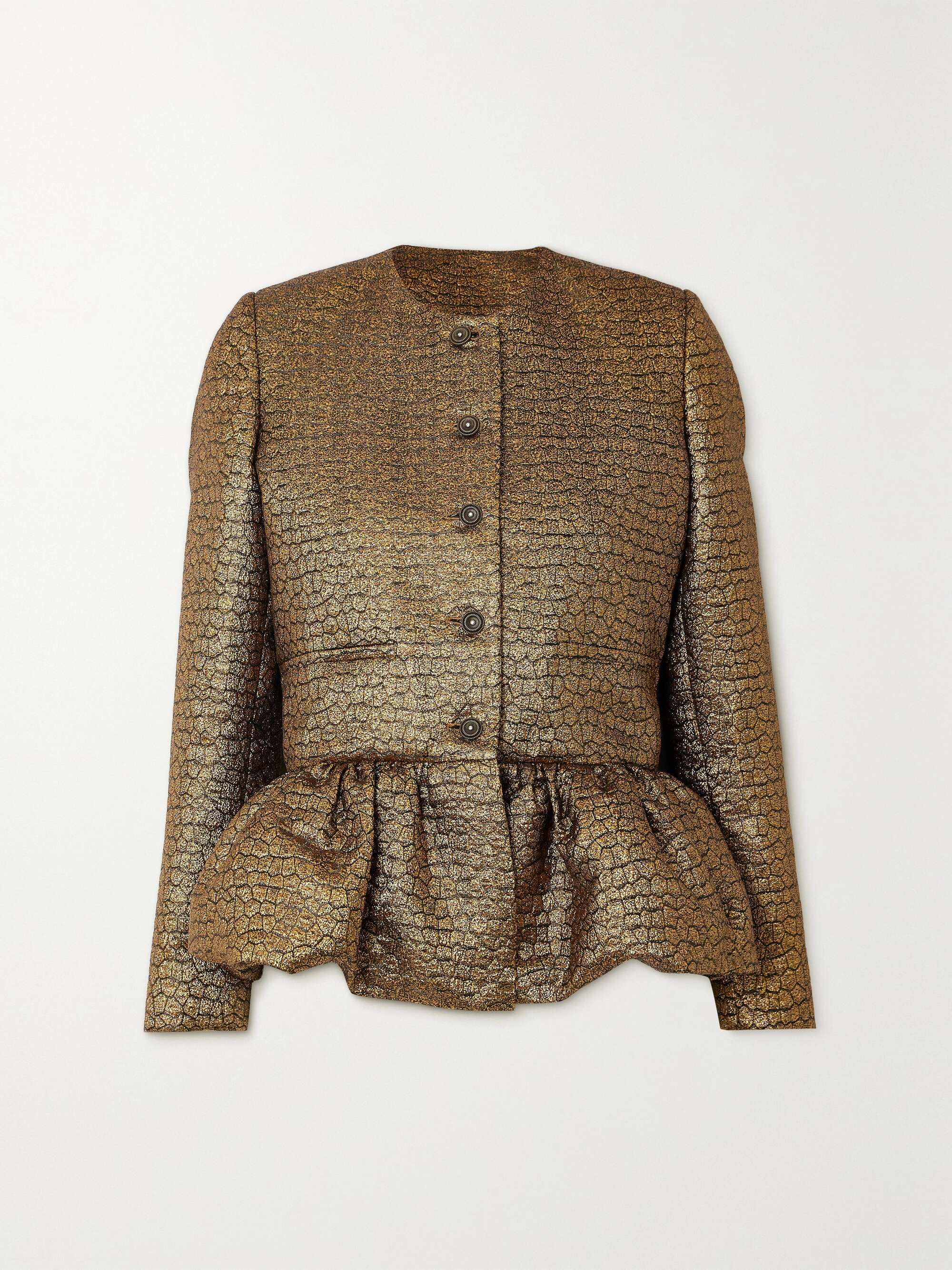 LIBEROWE + NET SUSTAIN crystal-embellished metallic jacquard