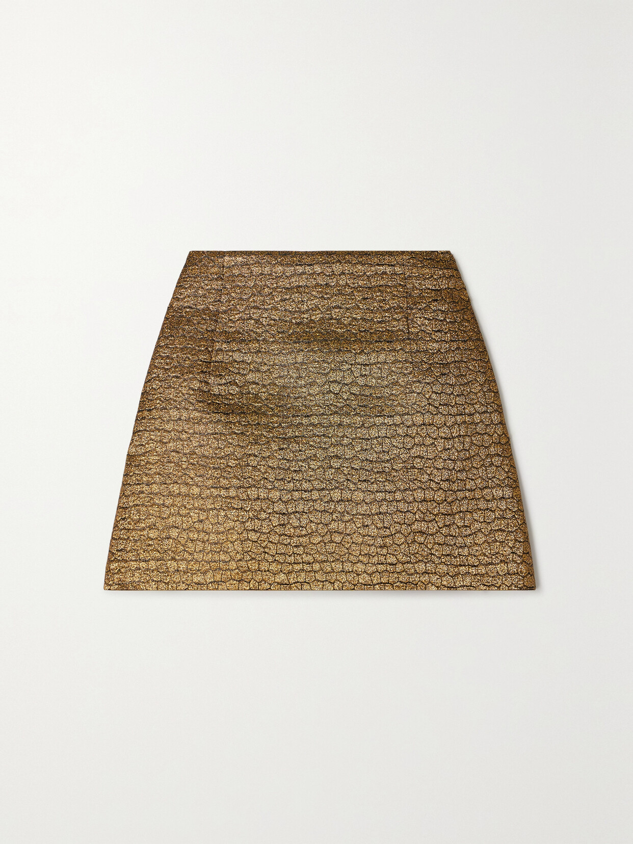 LIBEROWE - + Net Sustain Metallic Jacquard Mini Skirt - Gold