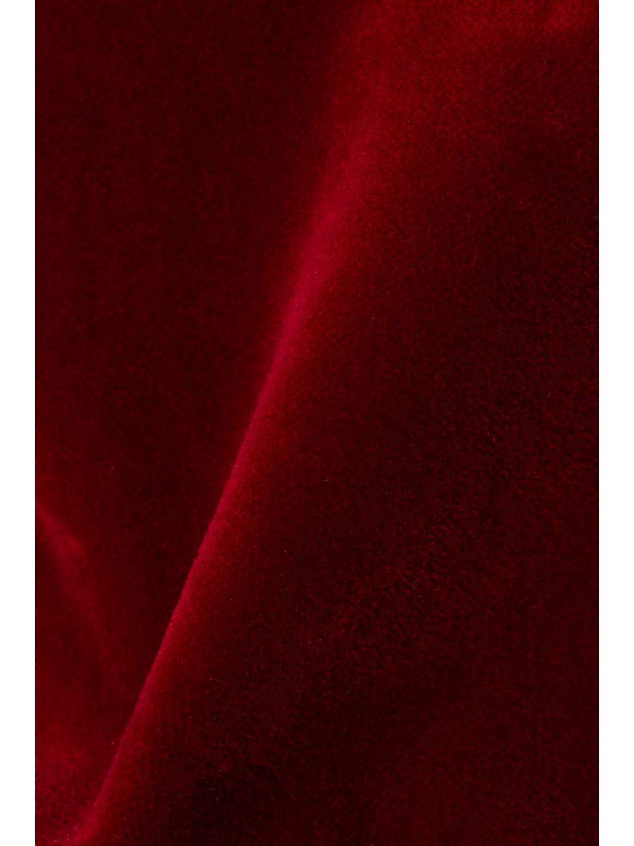 Liberowe + Net Sustain Cotton-velvet Peplum Top In Red