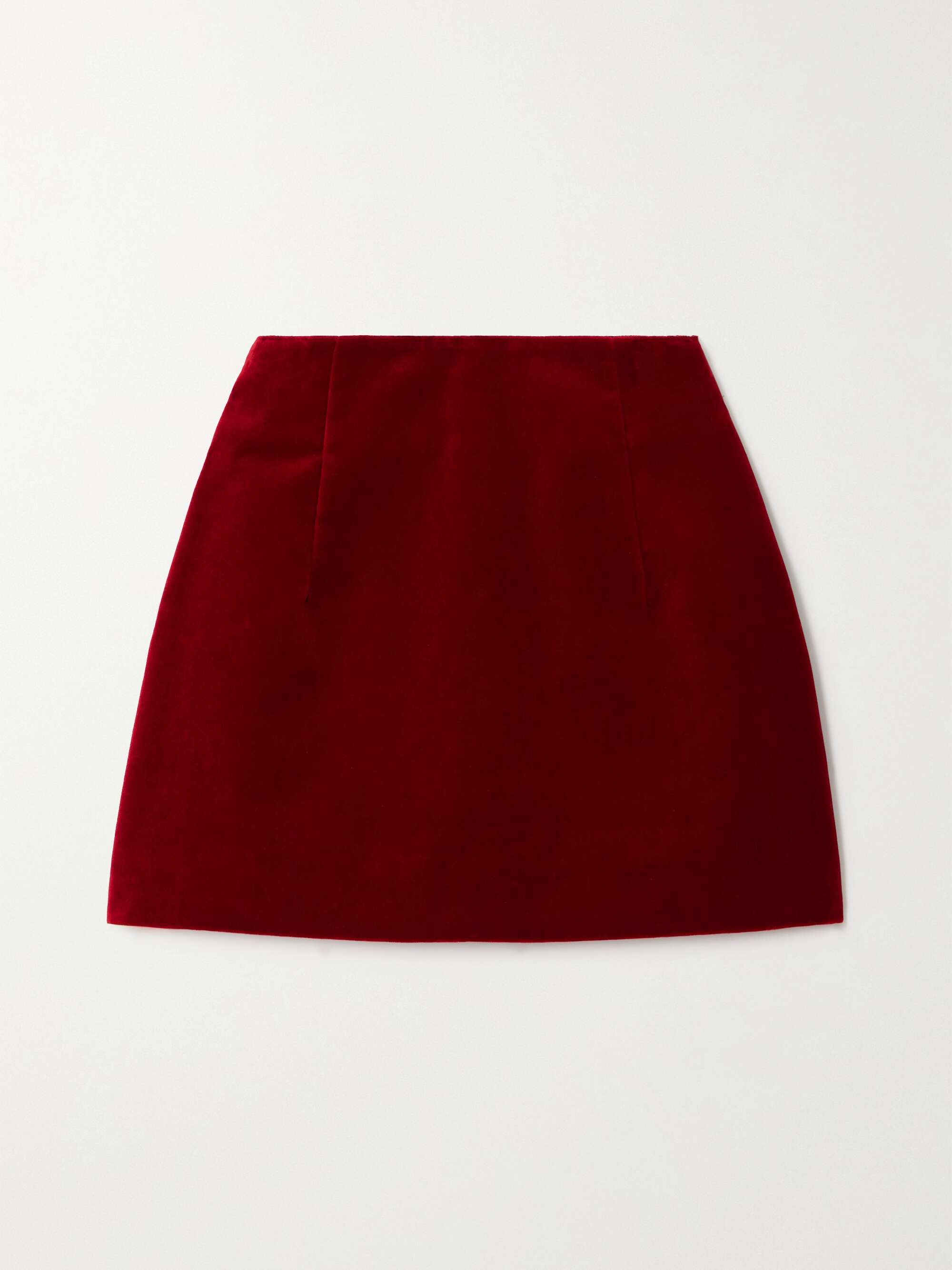 LIBEROWE + NET SUSTAIN Vera cotton-velvet mini skirt | NET-A-PORTER