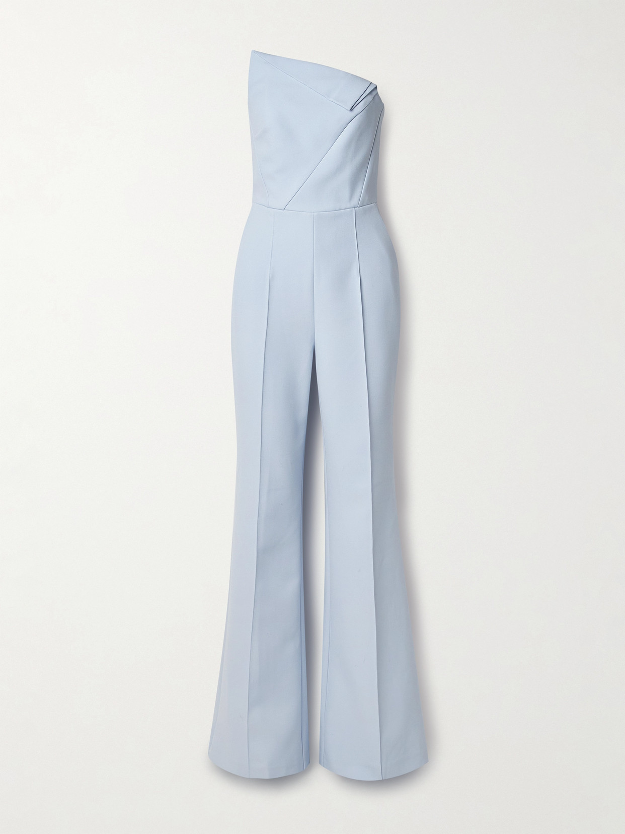 Roland Mouret Strapless Crepe Jumpsuit In Blue