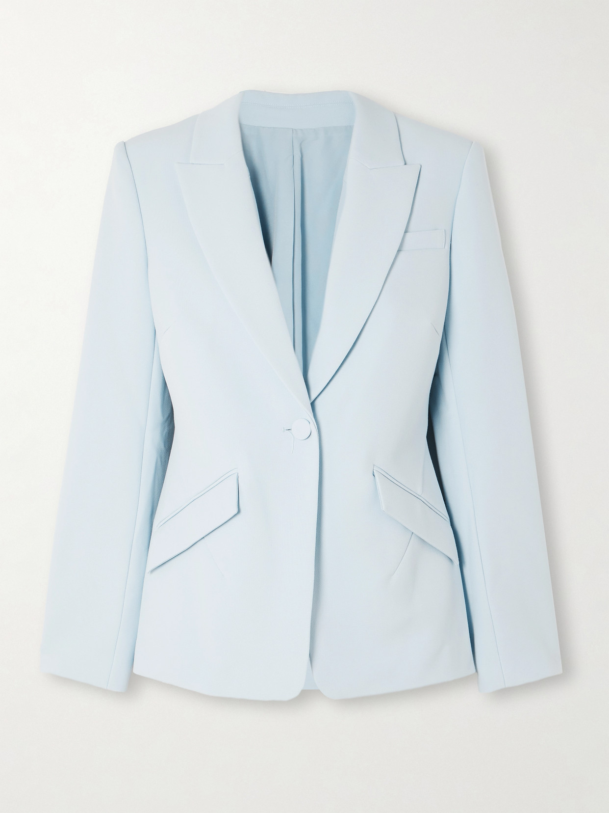 Roland Mouret Crepe Blazer In Blue