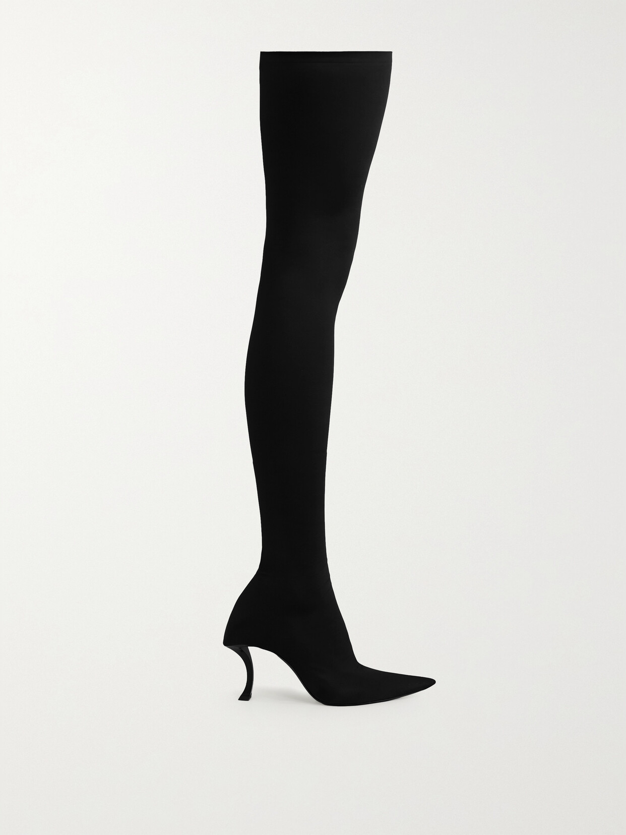 Balenciaga - Hourglass Stretch-knit Over-the-knee Boots - Black