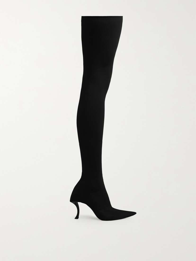 Balenciaga Hourglass Stretch-knit Over-the-knee Boots