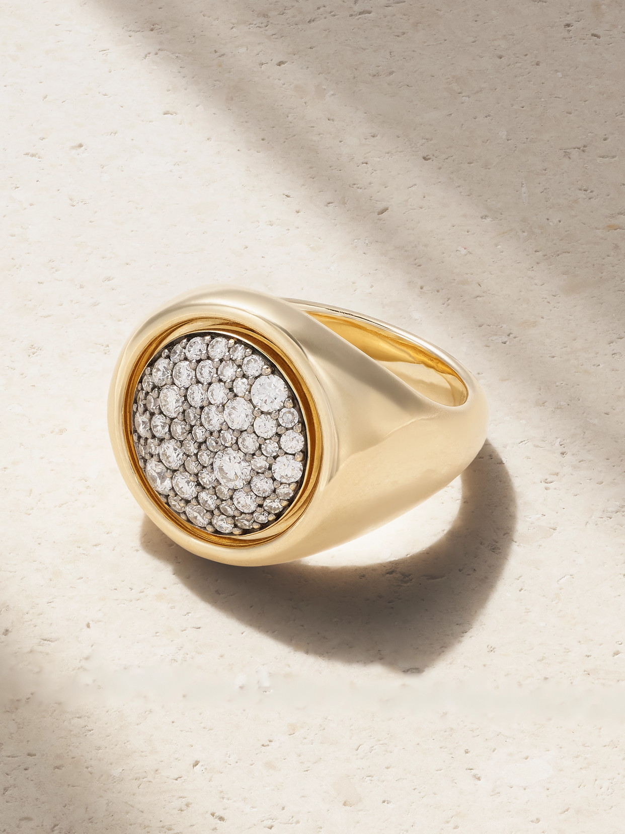 Lucy Delius - Rhodium-plated 14-karat Recycled Gold Diamond Ring - 6