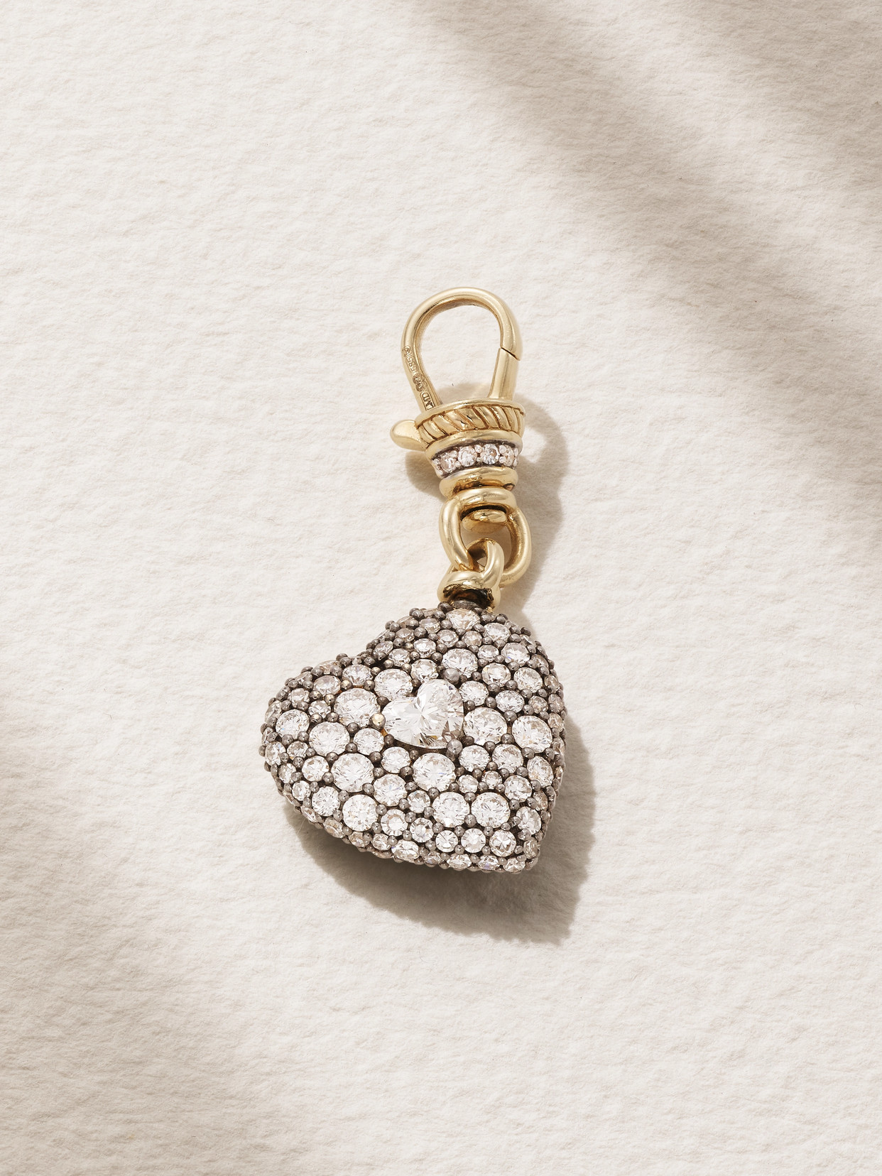 Lucy Delius - Love Special Rhodium-plated 14-karat Recycled Gold Diamond Pendant - One size