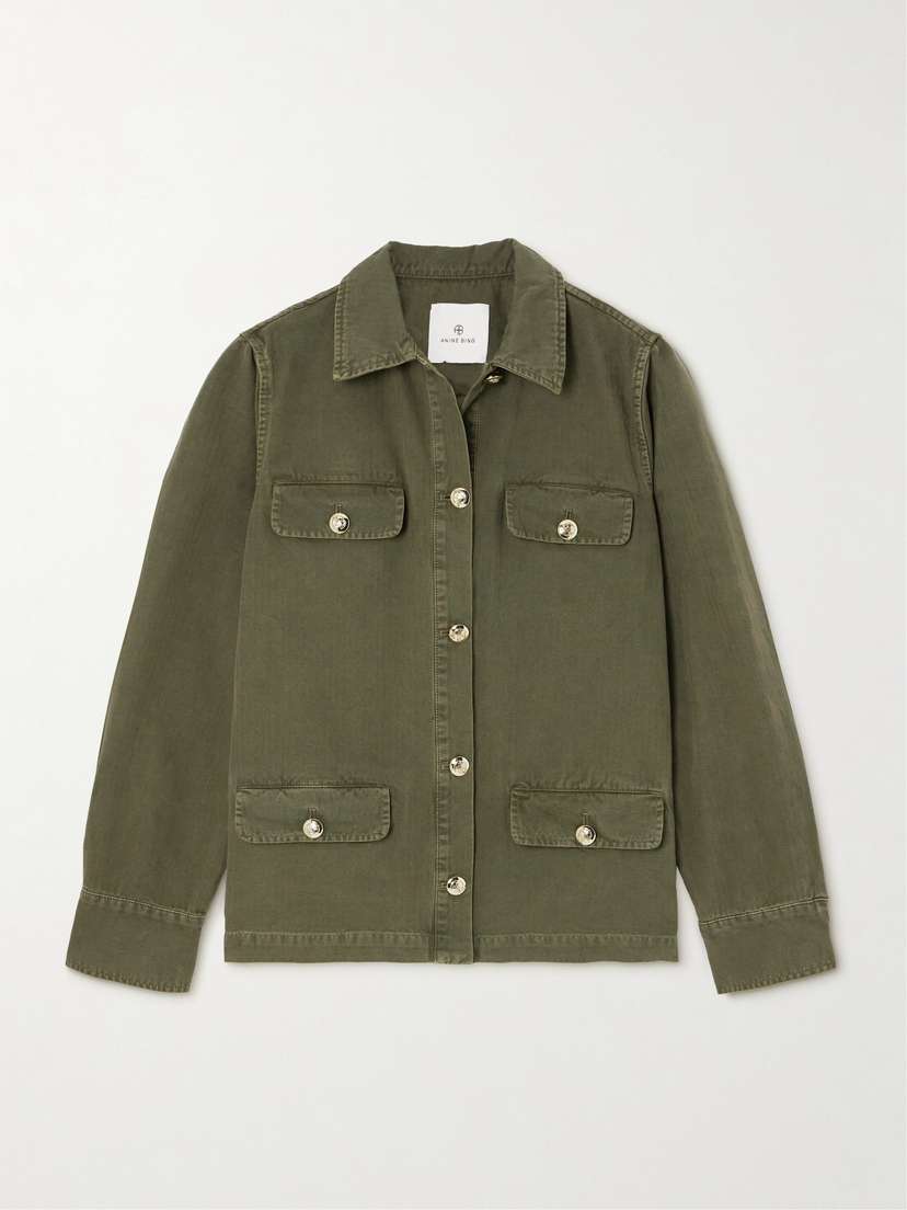 Anine Bing Corey Herringbone Cotton Jacket