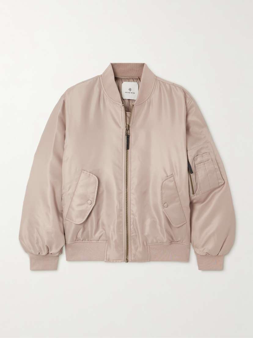 Anine Bing Leon Shell Bomber Jacket