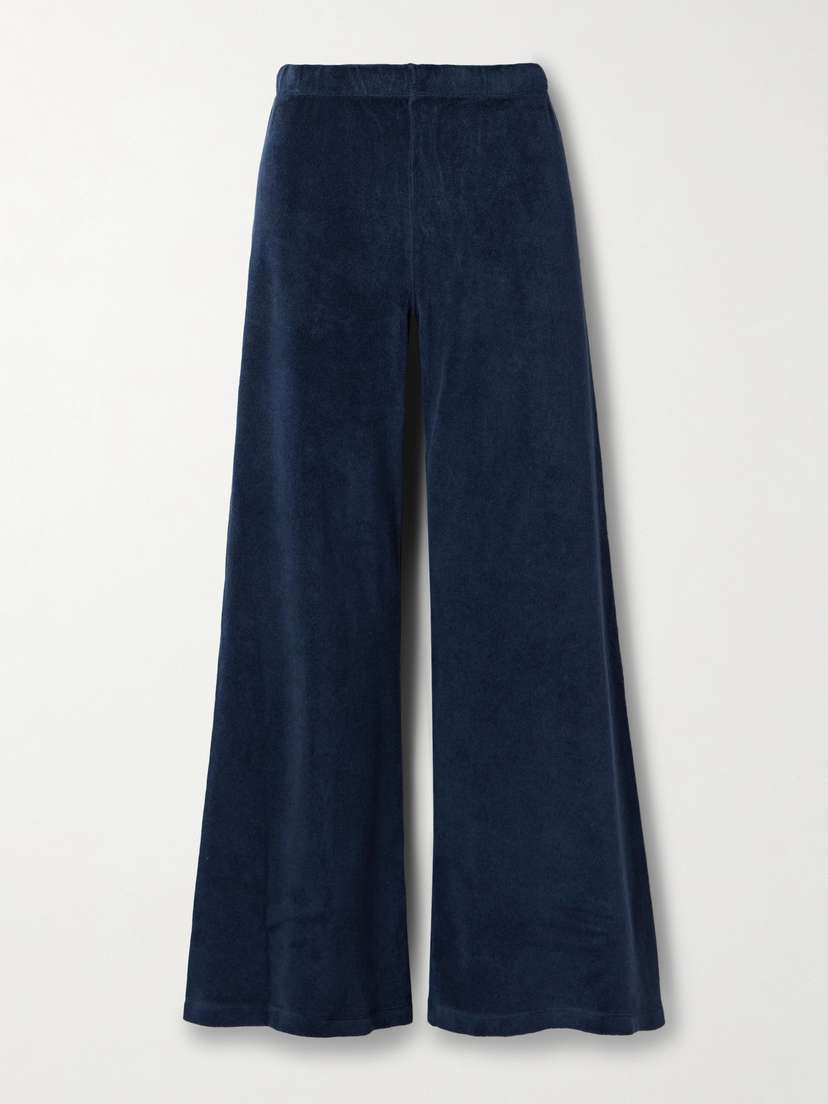 Suzie Kondi Zephyra Cotton-blend Terry Flared Track Pants - x large