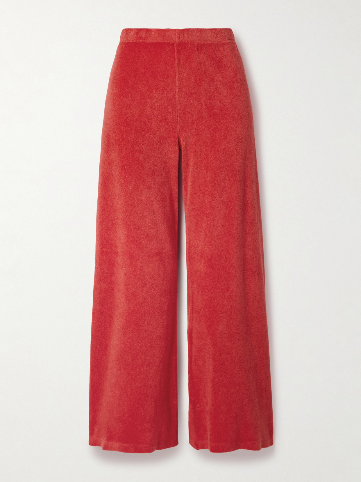 Suzie Kondi Zephyra Cotton-blend Terry Flared Track Pants - x large