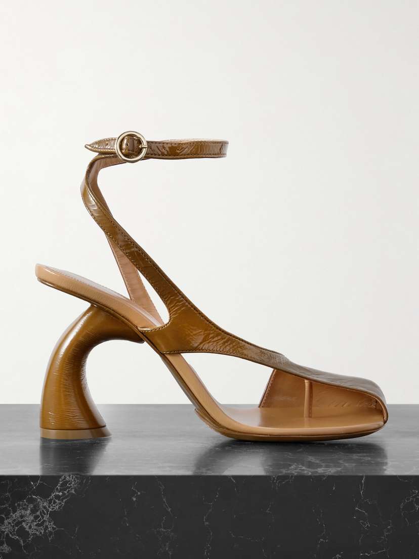 Dries Van Noten Cutout Patent-leather Pumps