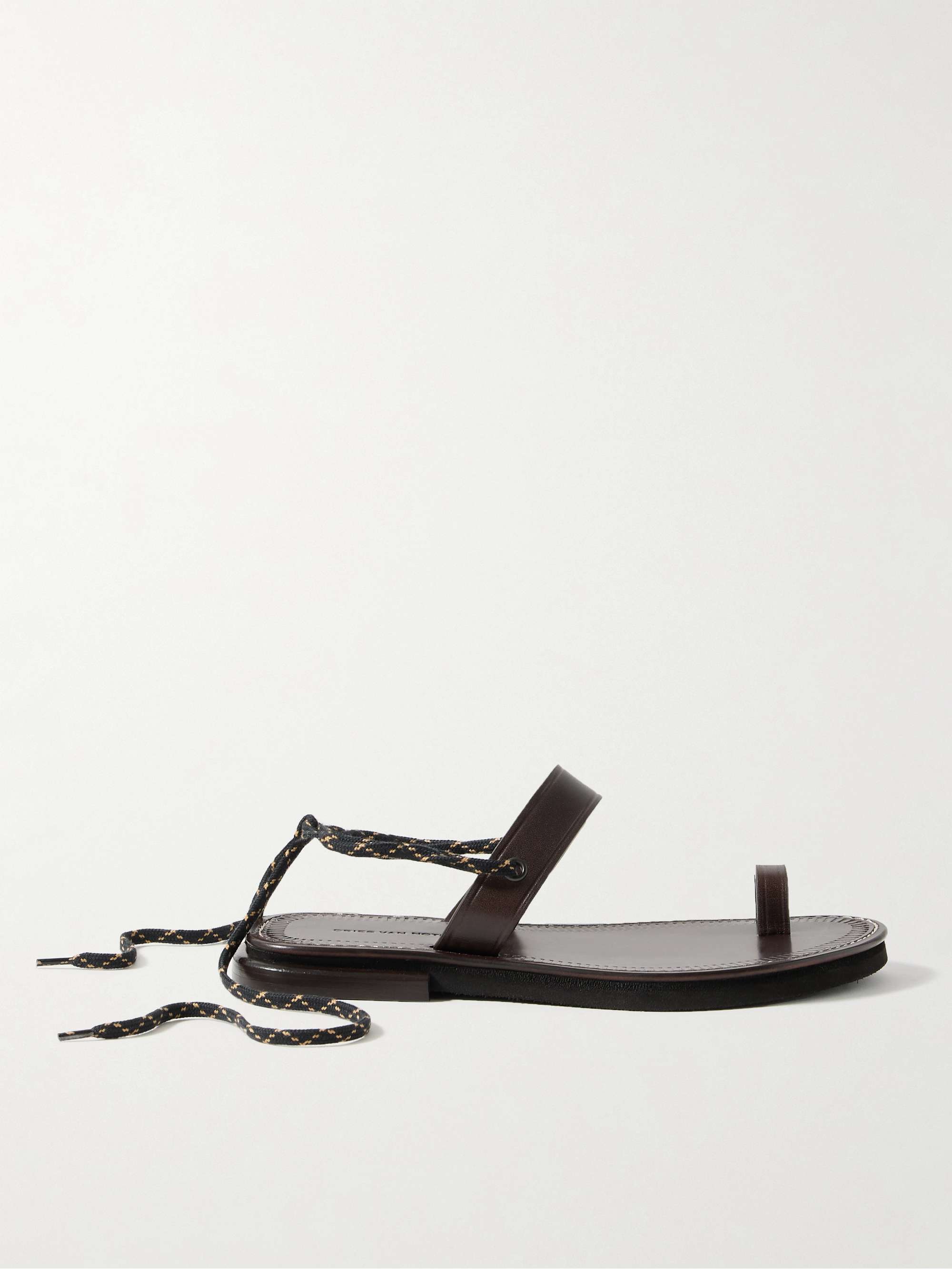 DRIES VAN NOTEN レザー サンダル | NET-A-PORTER
