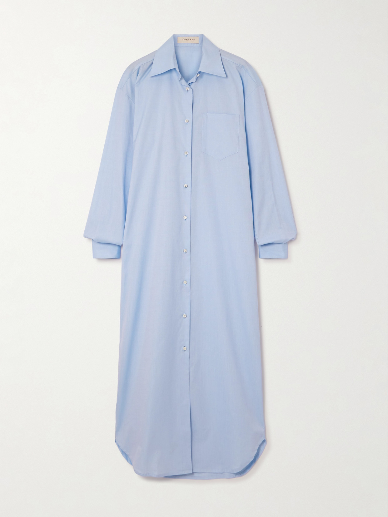 Giuliva Heritage - Cotton-poplin Shirt Dress - Blue