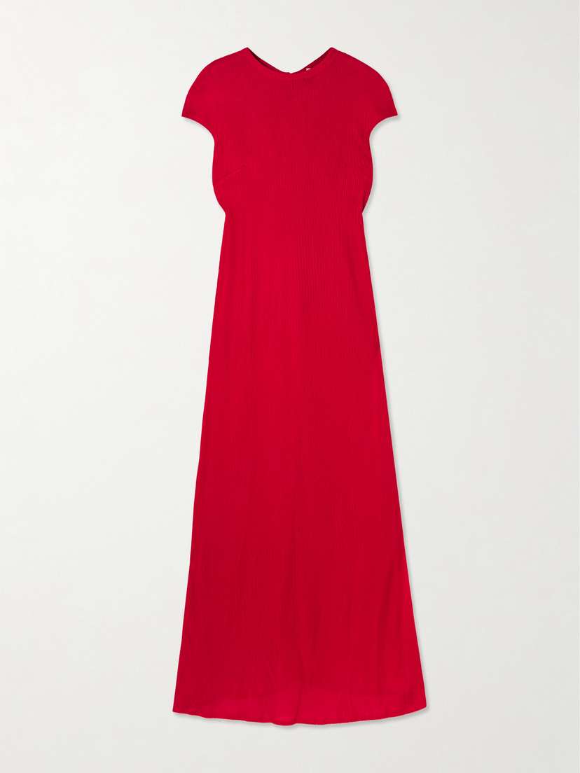 Giuliva Heritage The Macy Pointelle-knit Maxi Dress