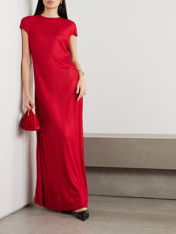 Giuliva Heritage The Macy pointelle-knit maxi dress