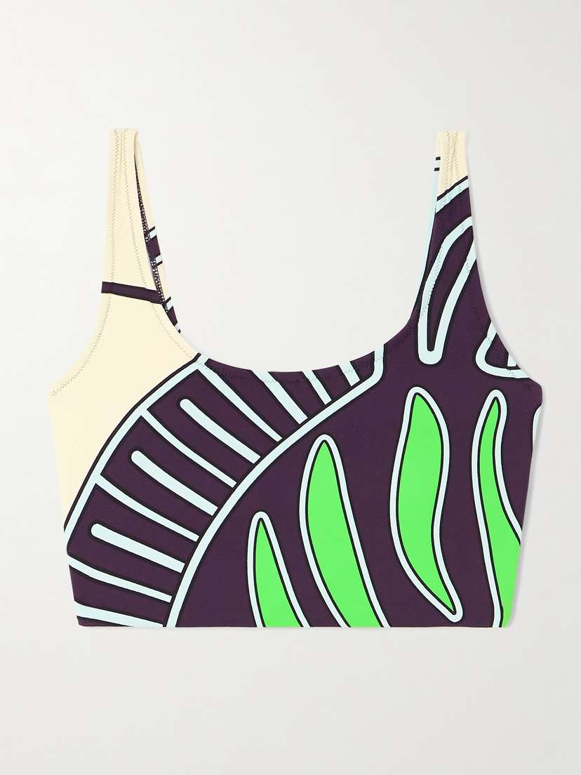 Tory Sport Printed Stretch Sport Bra