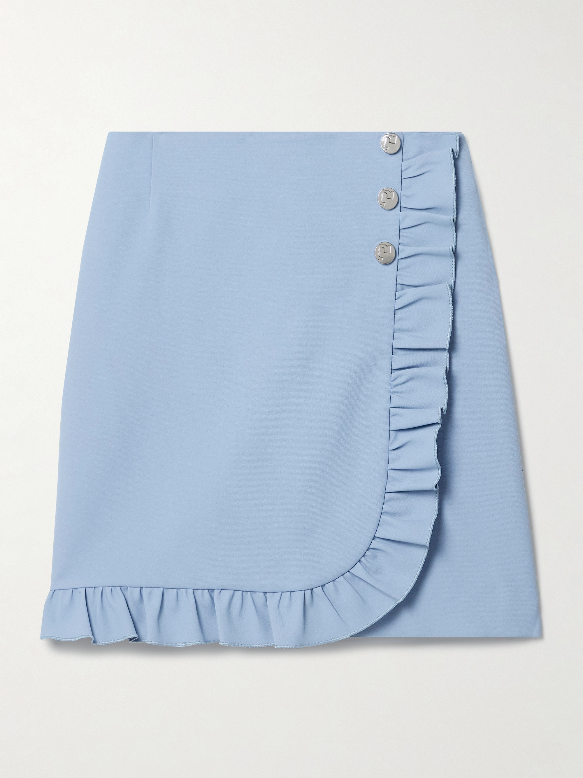 TORY SPORT Wrap-effect ruffled tech-jersey golf skirt thumbnail
