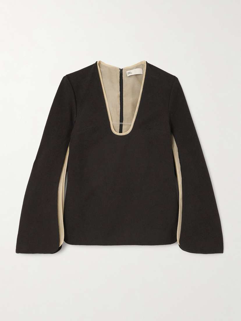 Tory Burch Layered Crepe Blouse
