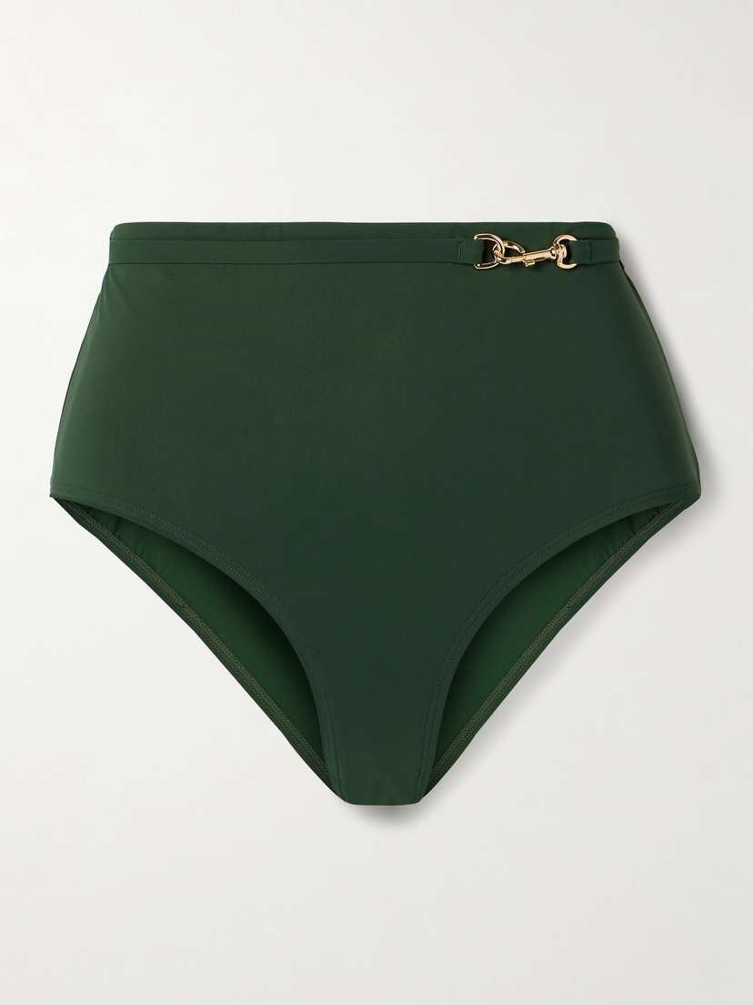 Tory Burch Belted Embellished Bikini Briefs - - x large
