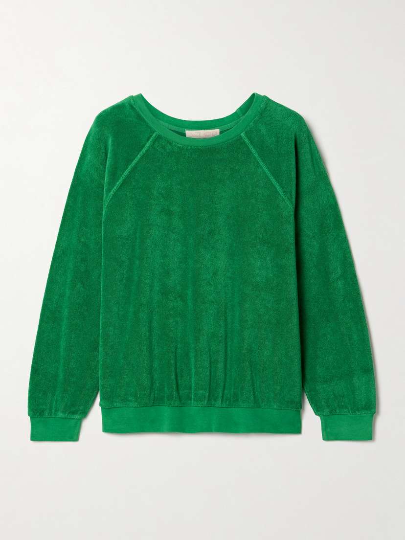 Suzie Kondi Samos Cotton-blend Terry Sweatshirt - x large