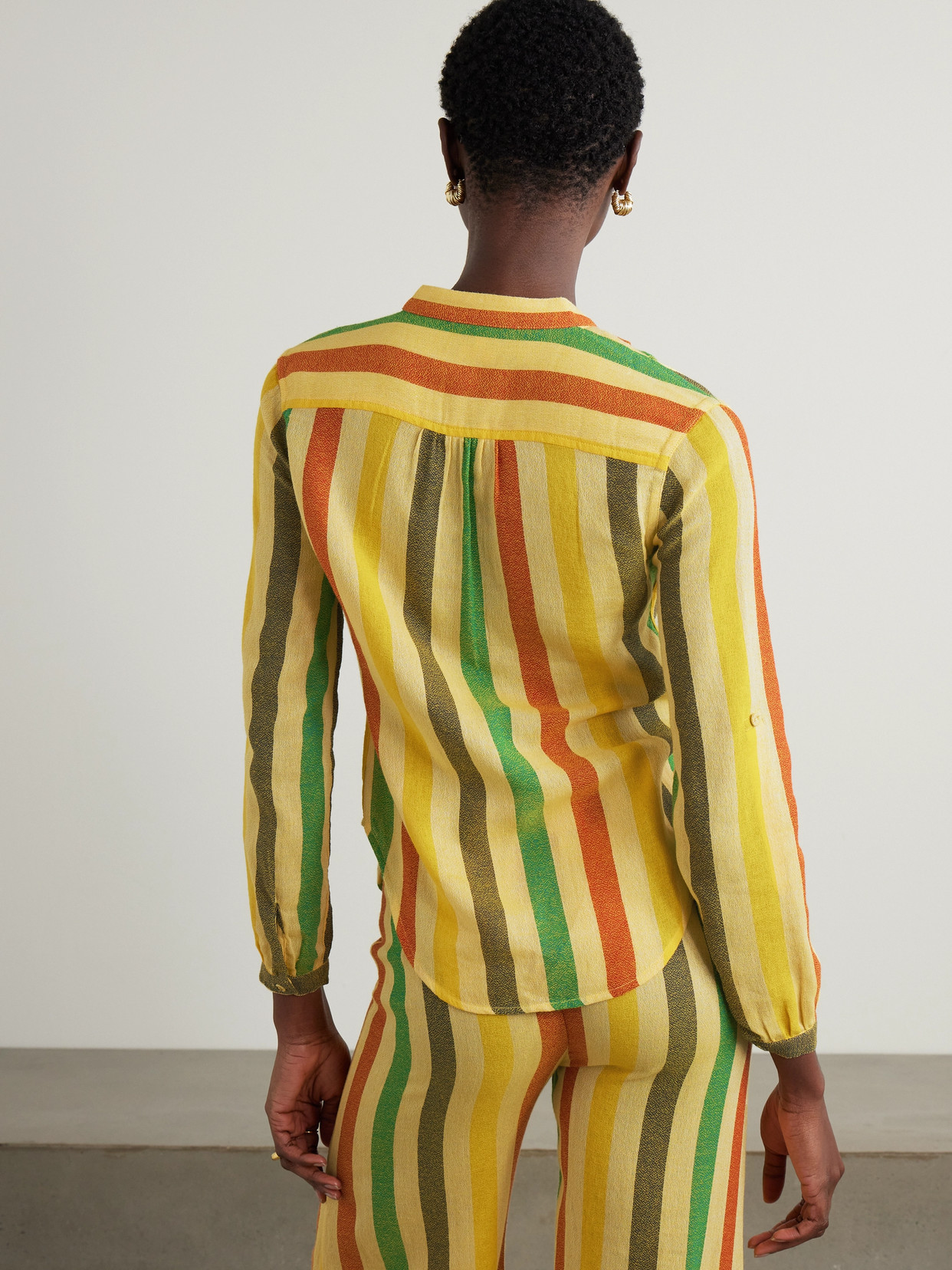 Koubi Striped Cotton-Gauze Shirt