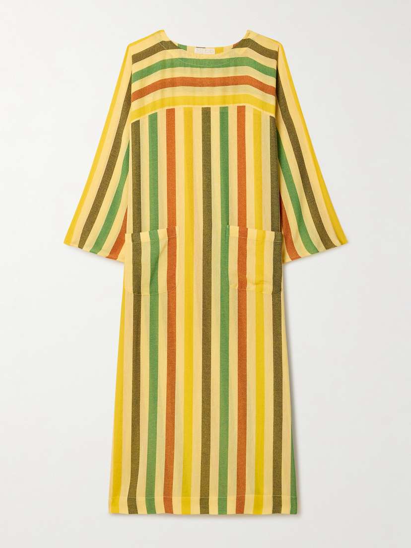Suzie Kondi Zaia Striped Cotton-gauze Kaftan - x large