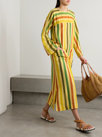 Suzie Kondi - Zaia striped cotton-gauze kaftan | Plush