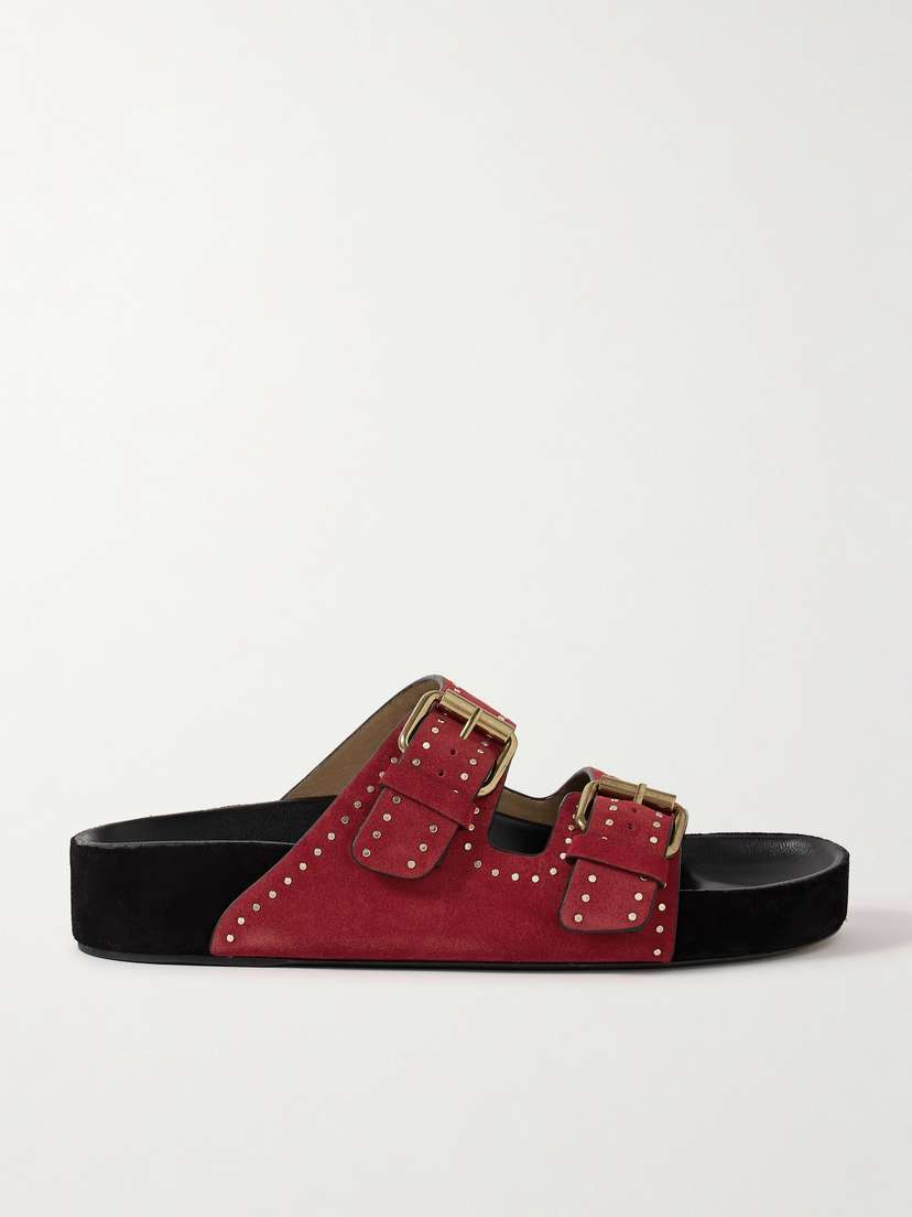 Isabel Marant Lennyo Studded Suede Slides