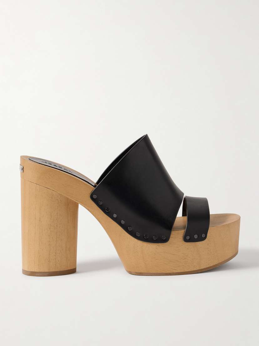 Isabel Marant Hyun Leather Platform Mules