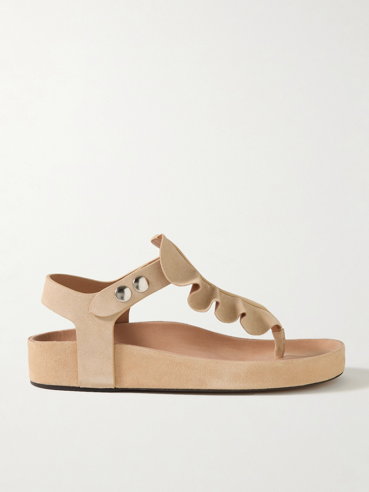 Isabel Marant - Isela Suede Sandals - Neutrals