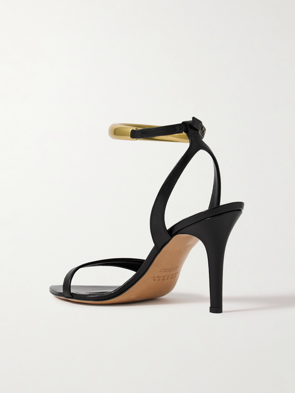 Isabel Marant Yluan Embellished Leather Sandals In Black