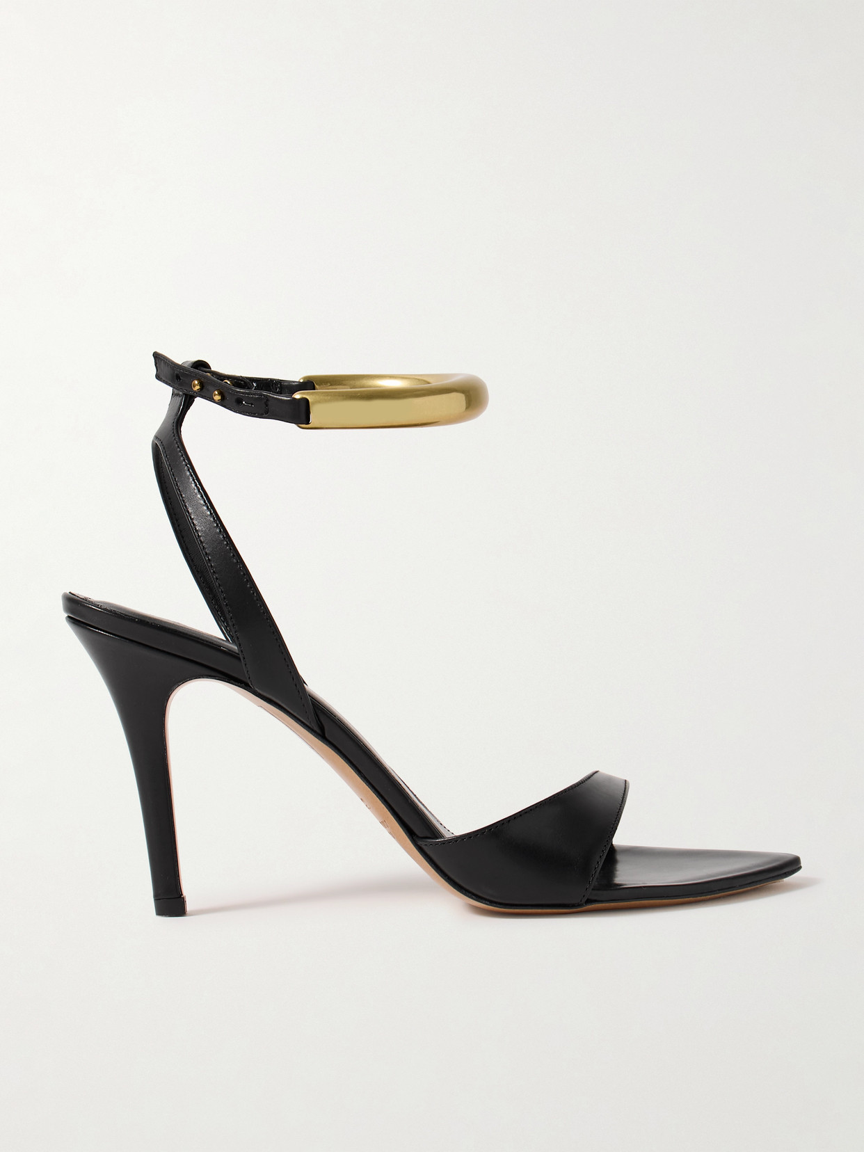 Isabel Marant - Yluan Embellished Leather Sandals - Black