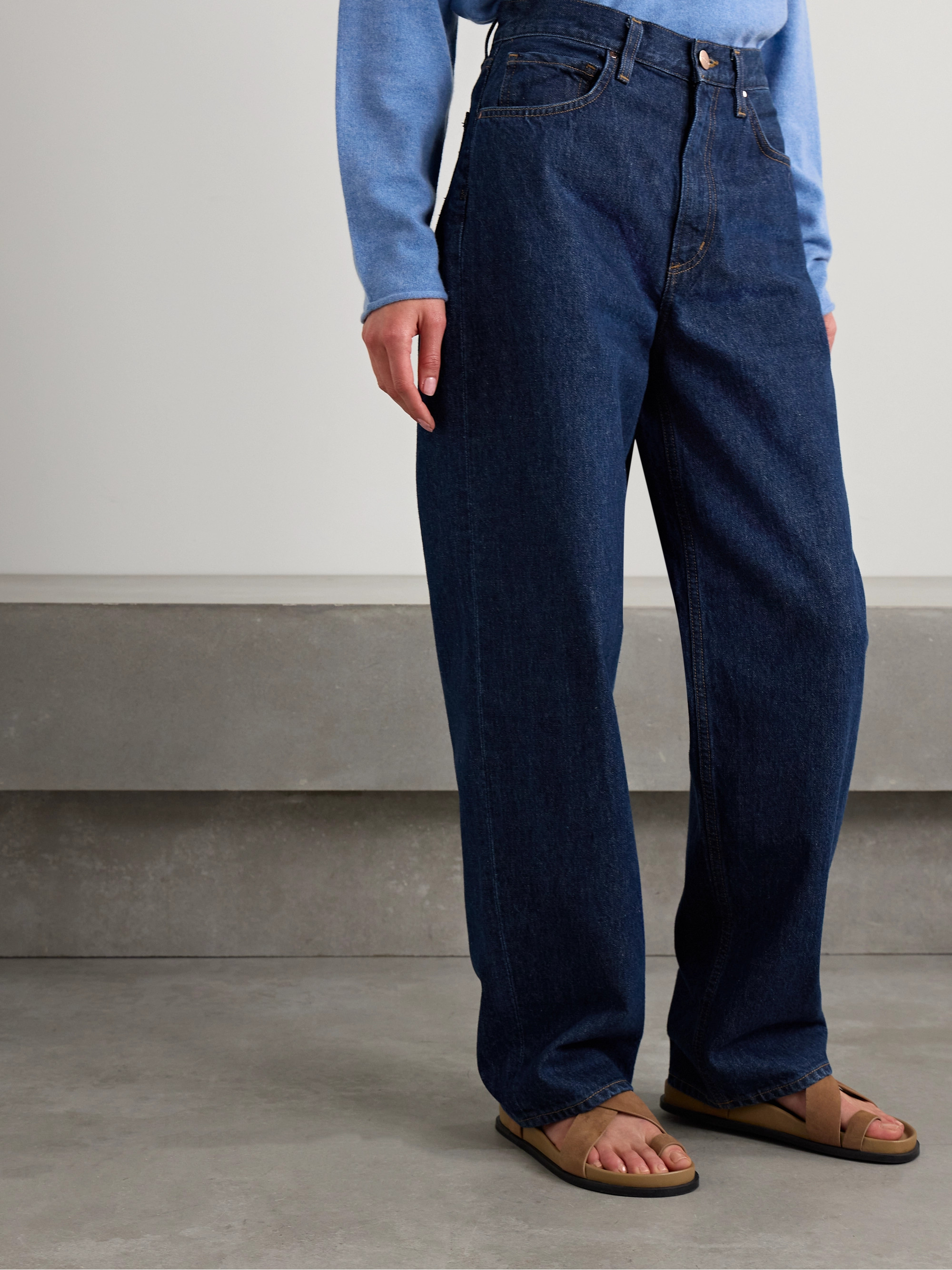 GOLDSIGN + NET SUSTAIN The Haven high-rise straight-leg organic jeans