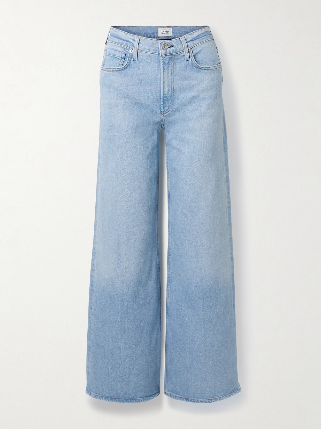 Citizens Of Humanity Loli Mid-rise Wide-leg Jeans In Blue