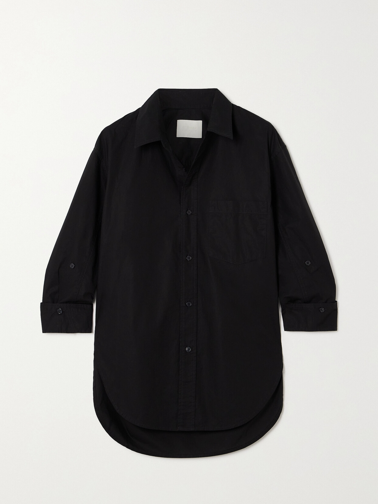 Shop Citizens Of Humanity Kayla Cotton Shirt In Black