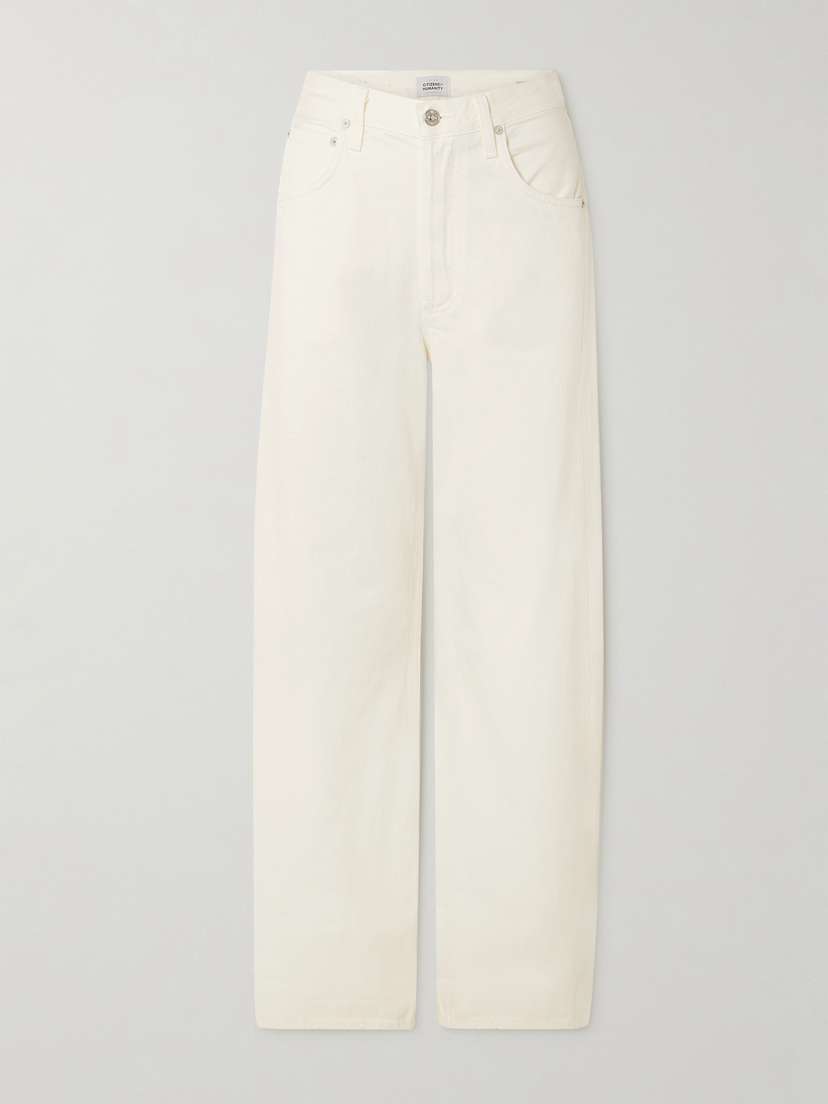 Citizens of Humanity Ayla Baggy Cuffed Crop Cropped High-rise Wide-leg Jeans