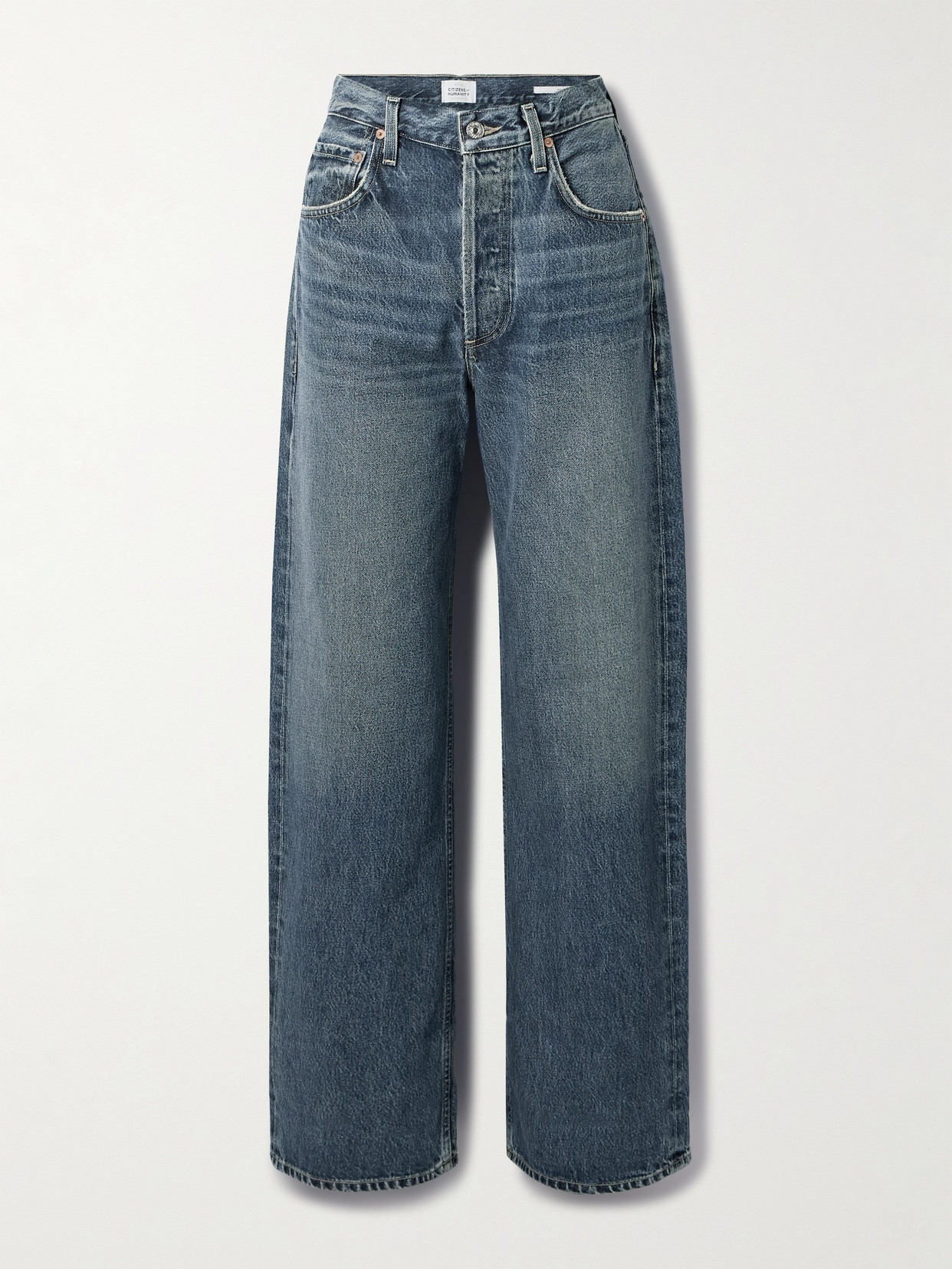 Citizens Of Humanity Ayla Recycled Wide-leg Jeans In Blue