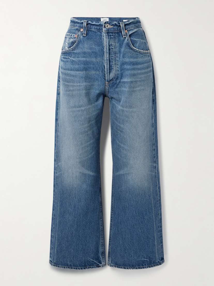 Citizens of Humanity Gaucho Cropped High-rise Wide-leg Jeans