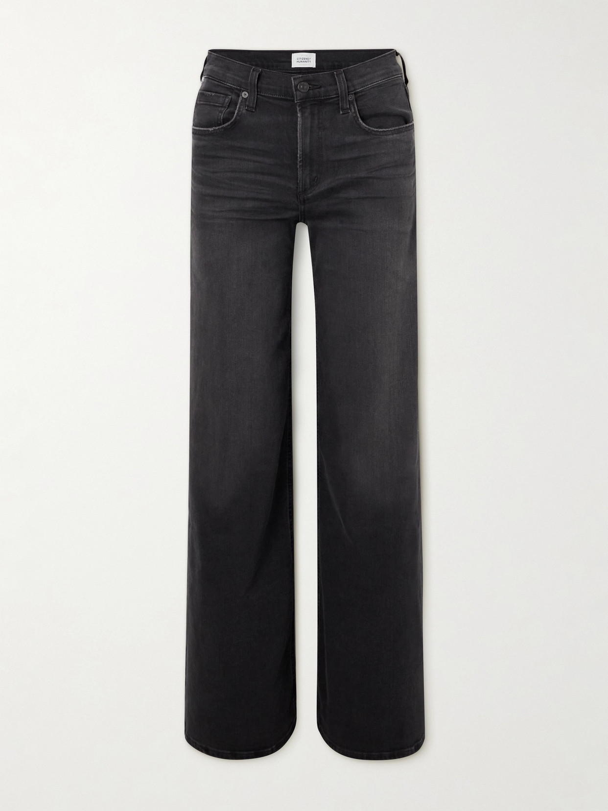 Citizens of Humanity - Loli Mid-rise Wide-leg Jeans - Black