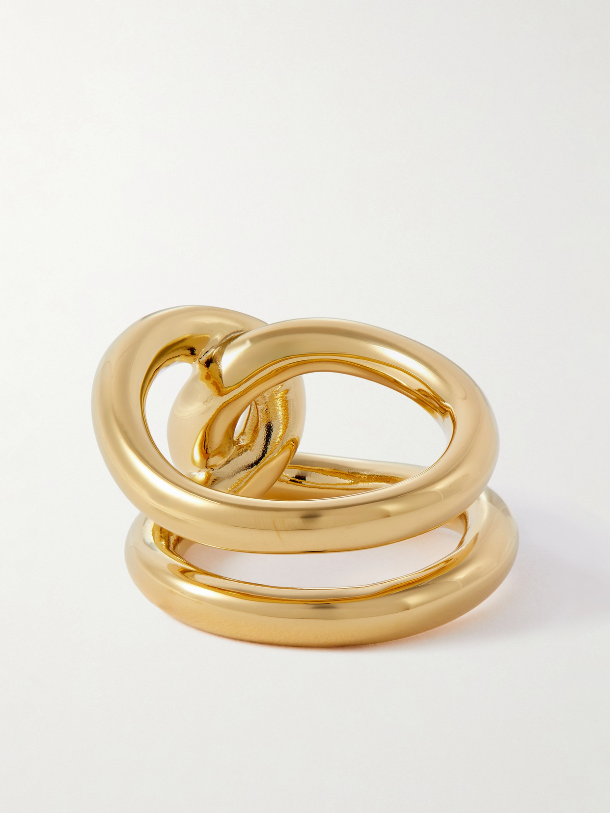 Lie Studio The Agnes Gold-plated Ring In Gold