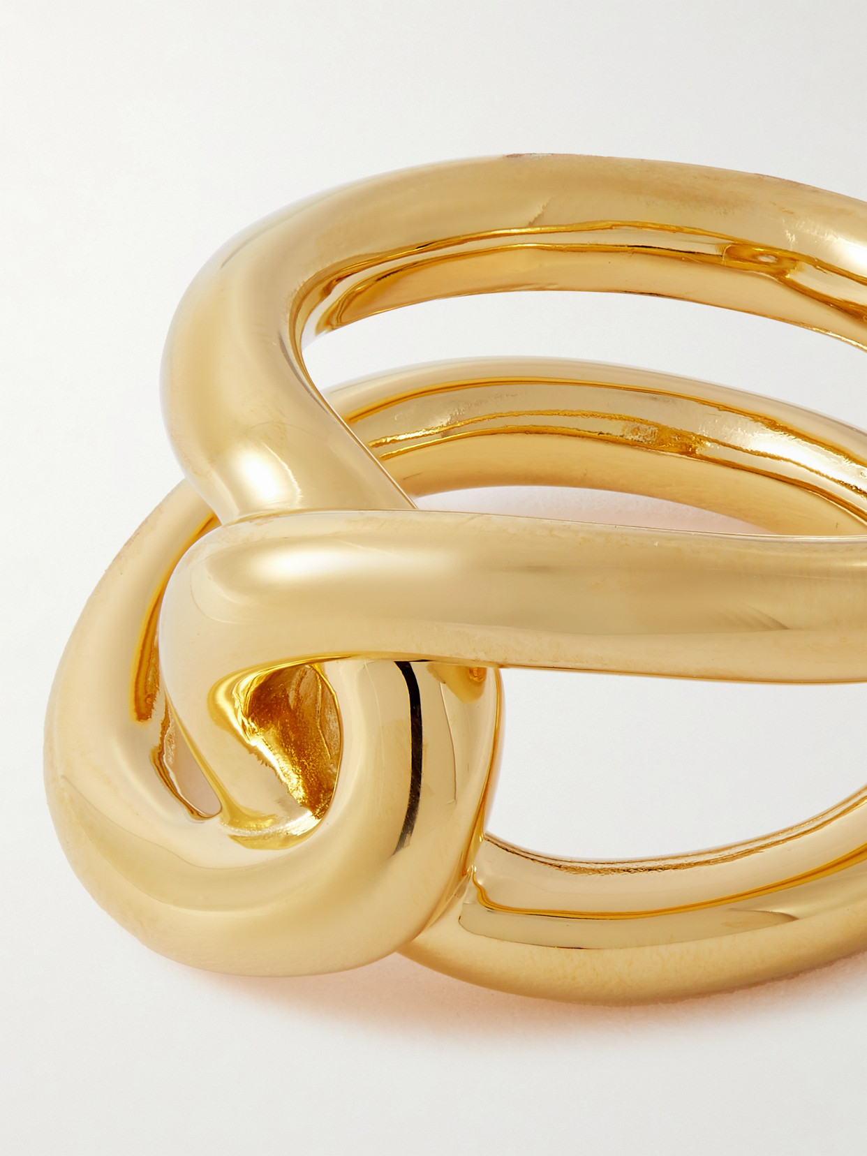 Lie Studio The Agnes Gold-plated Ring In Gold