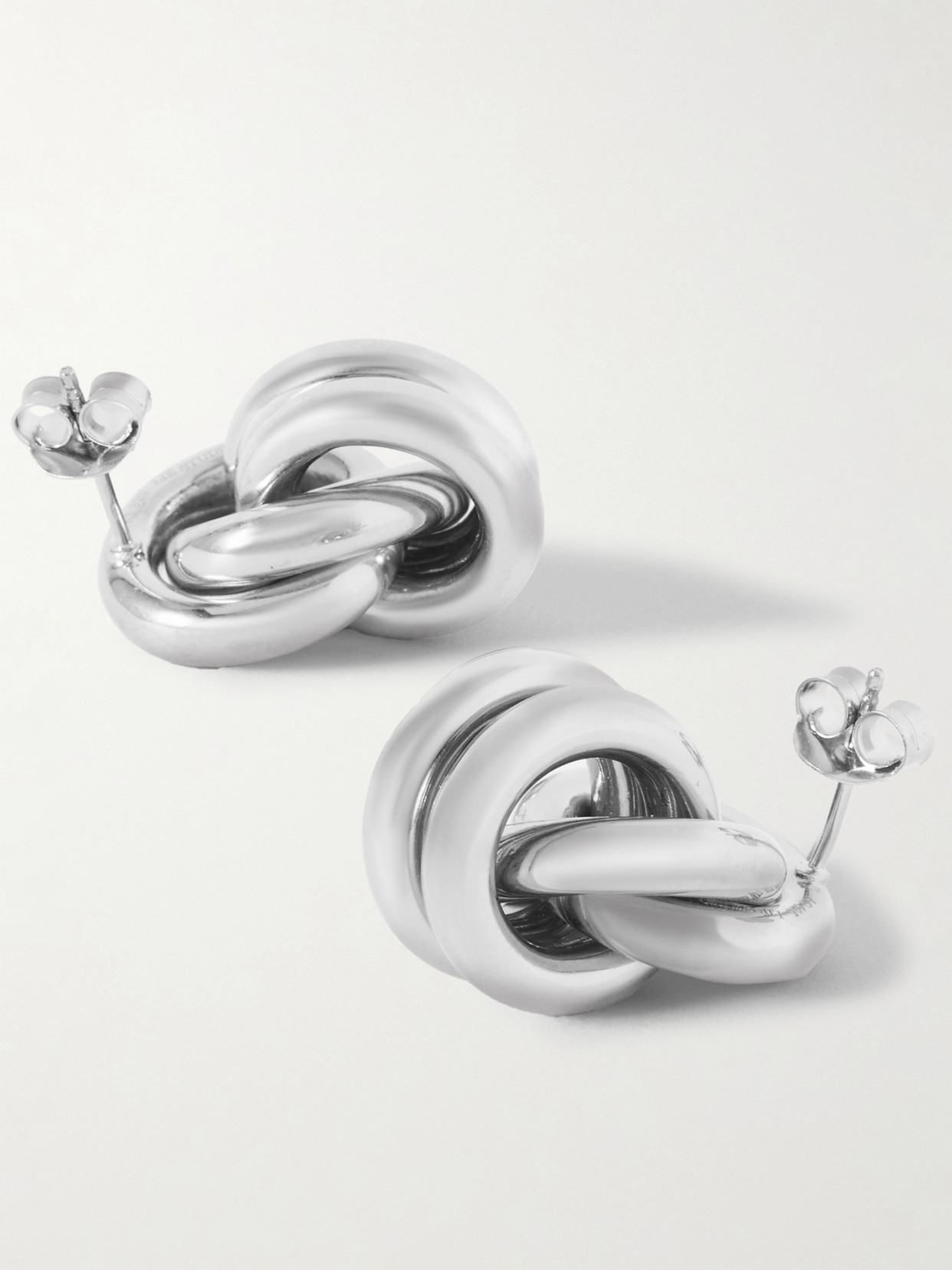 Lie Studio The Vera Silver Earrings In Silver